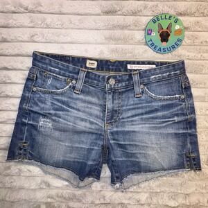Ag Adriano Goldschmied Blue Jean Shorts